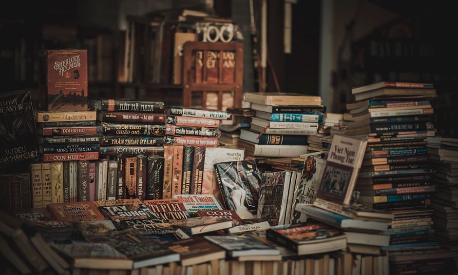 Vibrant collection of books on shelves for reading, research, and education.